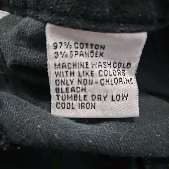 Talbots Women's sz 12 High Waist Straight Leg Black Velvet velour Pants stretch - Picture 8 of 10